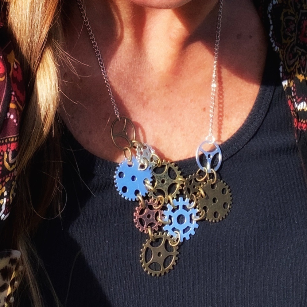 ⚙️Steampunk Multi-gear Necklace - NEW ⚙️